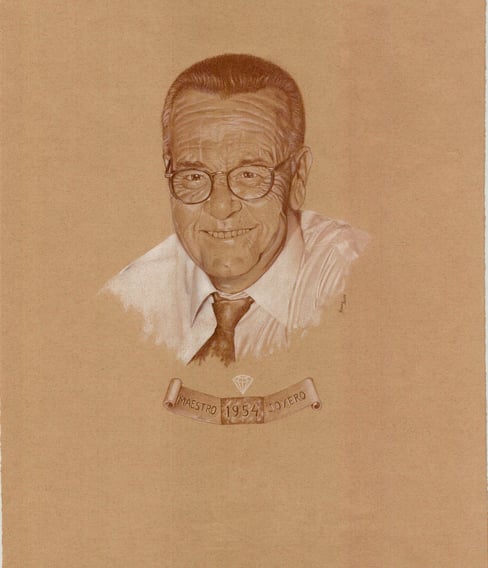 Don Andres Gonzalez Sobrino, fundador en 1954 de Sobrino joyeros en Zamora.