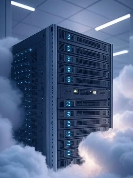 a server server in the cloud