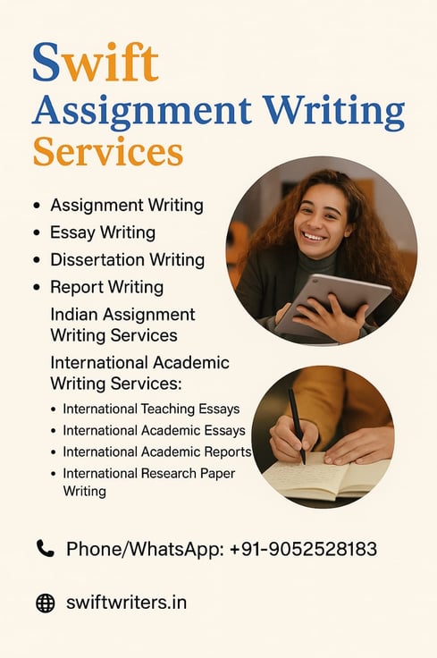 Swift Assignment Writing Services | Essay Writing | Dissertation Writing | Report Writing