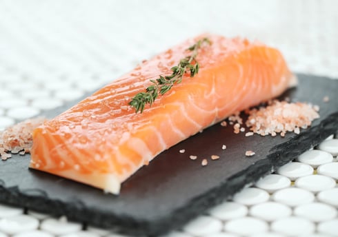 Salmon With Pink Salt