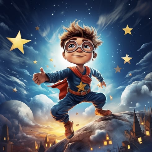 Starry Sam, the superhero