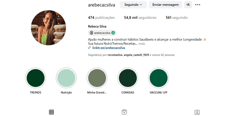 imagem instagram rebeca