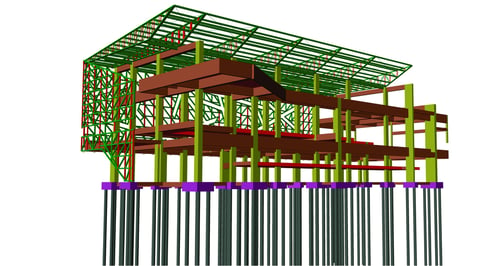 Projeto Estrutural de concreto e metálica.