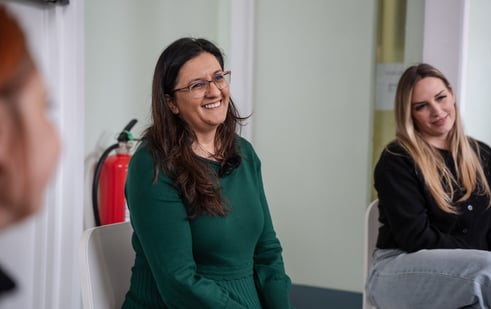 An image of Dr. Shelina conducting a workshop