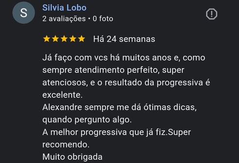 comentario google cliente escova progressiva
