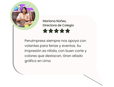 Marca retail destaca servicio de impresión de volantes en gran volumen con Peruimpress en Lima