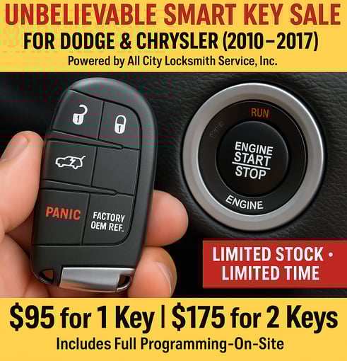Dodge Smart Key by 215 Car Keys – Works with Push to Start Vehicles