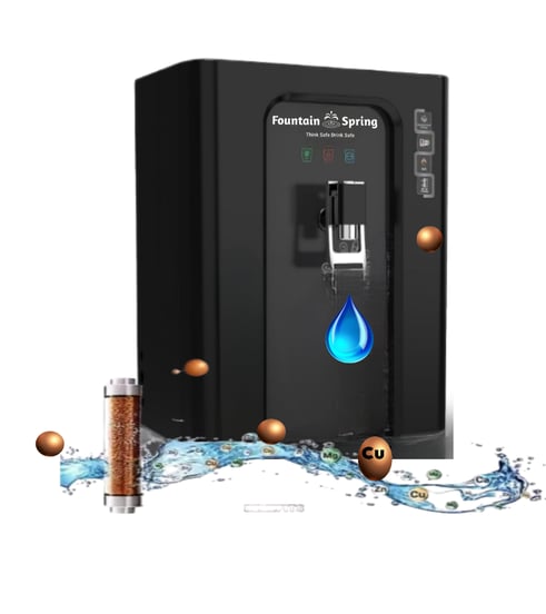 a water filtrator with a battery and batteries