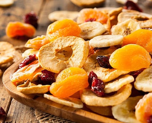 Fruta deshidratada