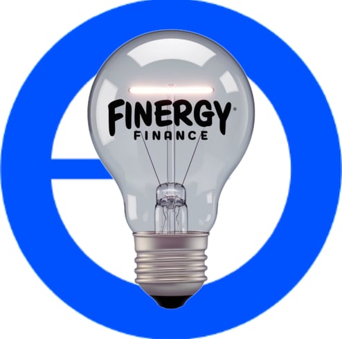 a light bulb bulb with the word finergyy finance