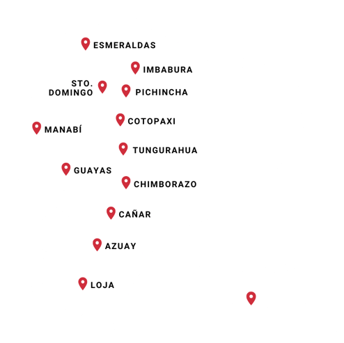 Mapa de servicios PRECVALU Quito Pichincha Guayaquil Guayas Samborondon Daule Cuenca Azuay  Ambato Tungurahua Galapagos Manta