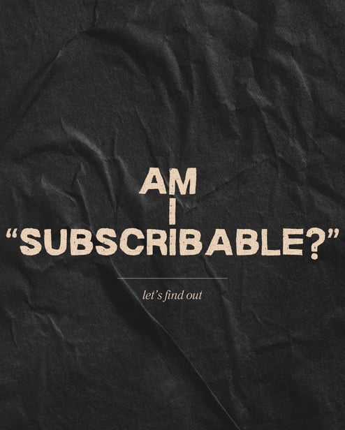 Convert your business model to a subscription model