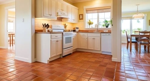 cuisine-salle-a-manger-sol-carreaux-de-terre-cuite