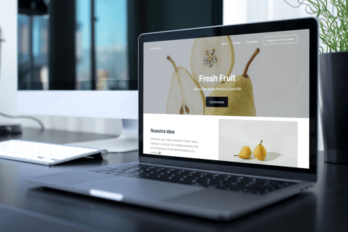 Web creada por centaurus webs de fruta a domicilio