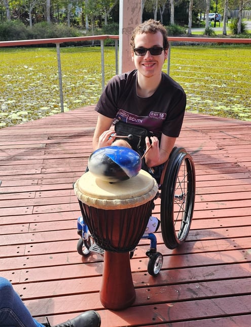 handicap with drums