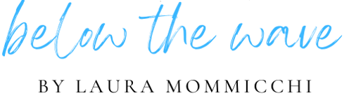 Below the wave by Laura Mommicchi logo