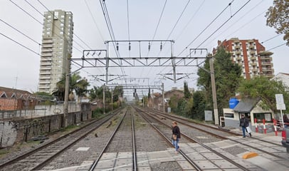 Paso a nivel en Garibaldi-Cerrito, Temperley