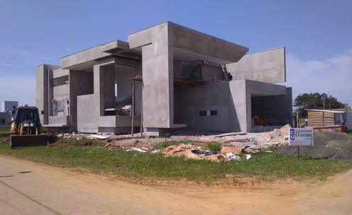 passagem de reboco nas paredes externas