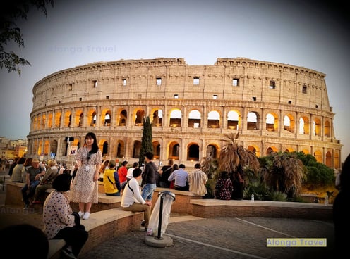 The Colosseum - a famous historical building in Rome