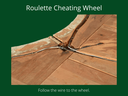 electronic roulette wheel cheating