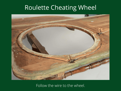electronic roulette wheel cheating