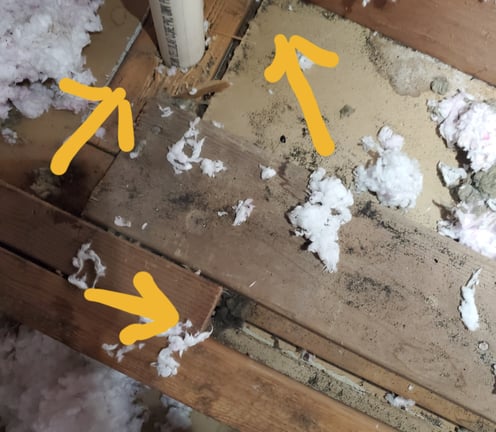 Filling gaps for air sealing Wisconsin attics reduces heat loss and pests 