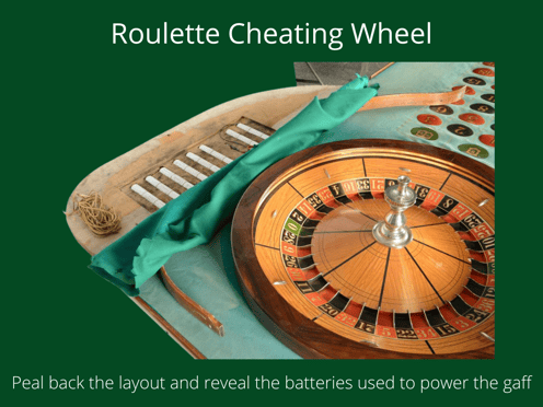 electronic roulette wheel cheating