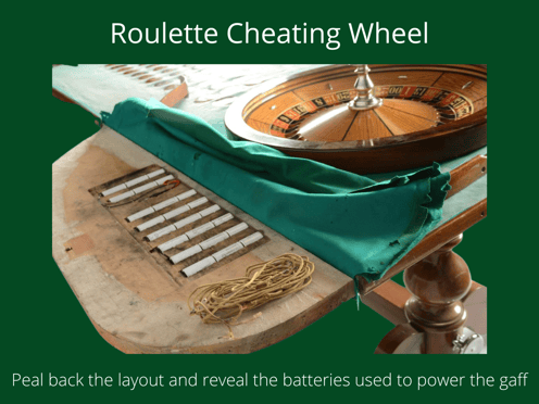 electronic roulette wheel cheating