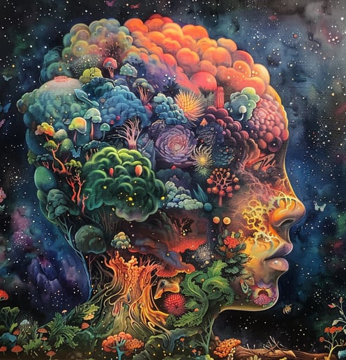 Illustration of a neurodiverse mind