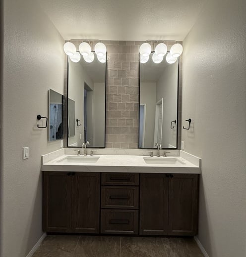 Installation of Interior Bathroom Mirrors