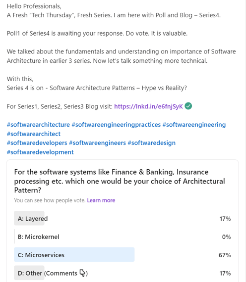  hiralvyasdave.com - Poll1-2 Result, part of Poll and Blog-Series4