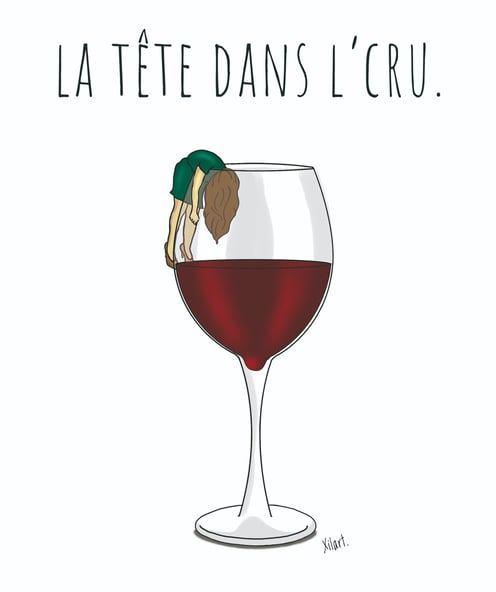 Illustration humoristique de XILART la tête dans le cul 