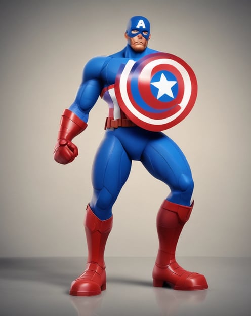blue and red man action figure