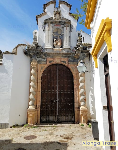 Small old whitewashed style of an old church in Cordoba, Europe