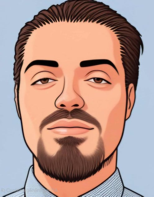 Portrait de Rafal K. Ciazynski - Style dessin - RKC Digital