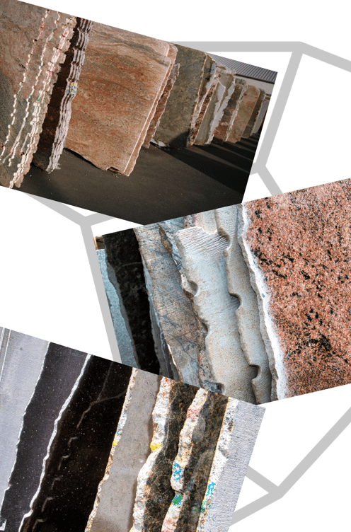 Granit slabs