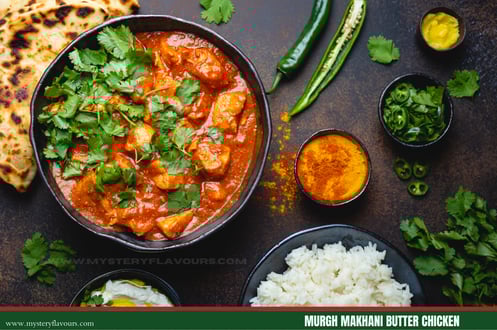 Indian butter chicken, murgh makhani, indian taste