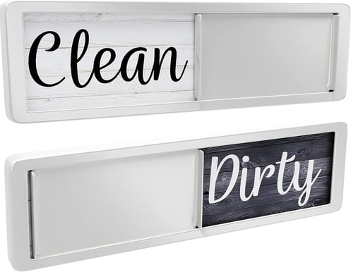 Dishwasher magnet clean dirty sign