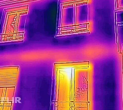 CJR AUDITS mauvaise isolation d'un plancher haut mis en évidence par thermographie