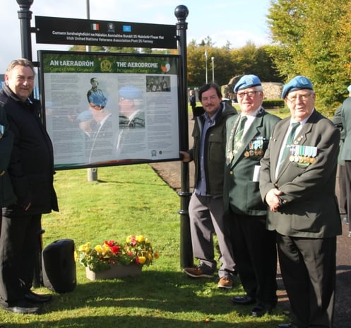 The Aerodrome Sign afetr unveiling in October