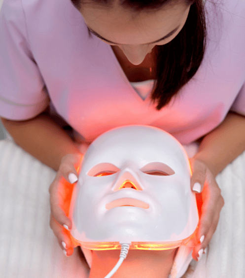 LED face mask for a clear complexion