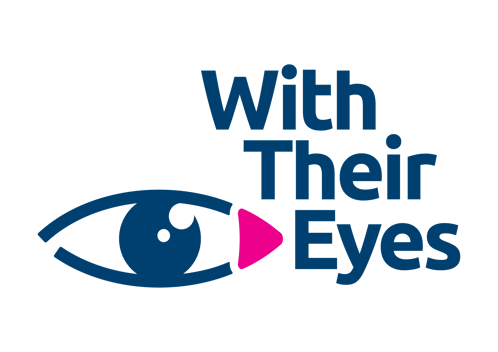 With Their Eyes a qualitative research agency specialized in immersive video reports logo