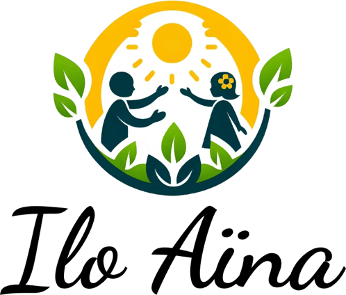 ILO AÏNA "La lumière de la vie, le souffle de l’entraide" logo
