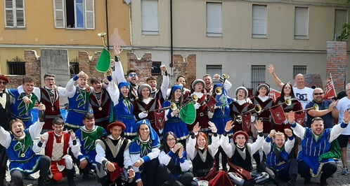 Gruppo Borgo Veneto al completo durante le premiazioni