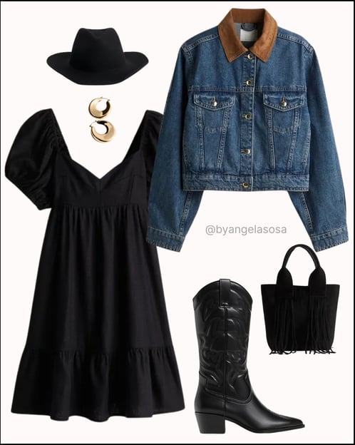 Outfit para verano en negro