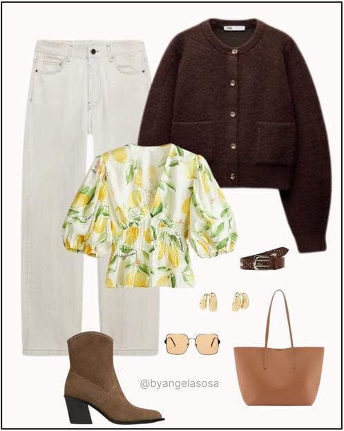 Outfit romántico para ir a clases