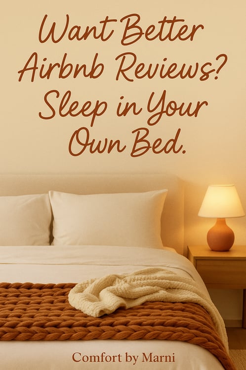 aribnb reviews, sleep in your own bed, cozy comfort, cozy living