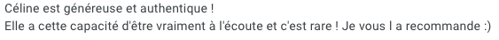 Temoignage client Céline folly therapie lille