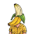a banana split in half a banana peeler