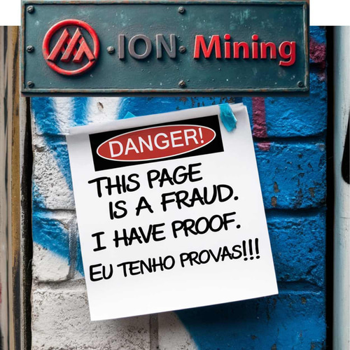 ION MINING é FRAUDE logo